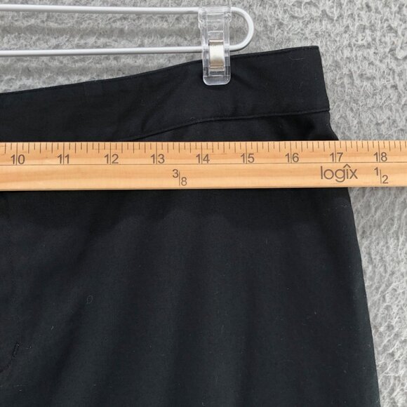 Lauren Ralph Lauren Skirt Womens 12 Black Stretch Knee Length Straight Active - Picture 10 of 12